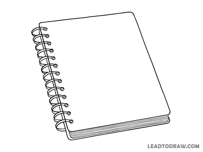 How to Draw Spiral Book Step by Step