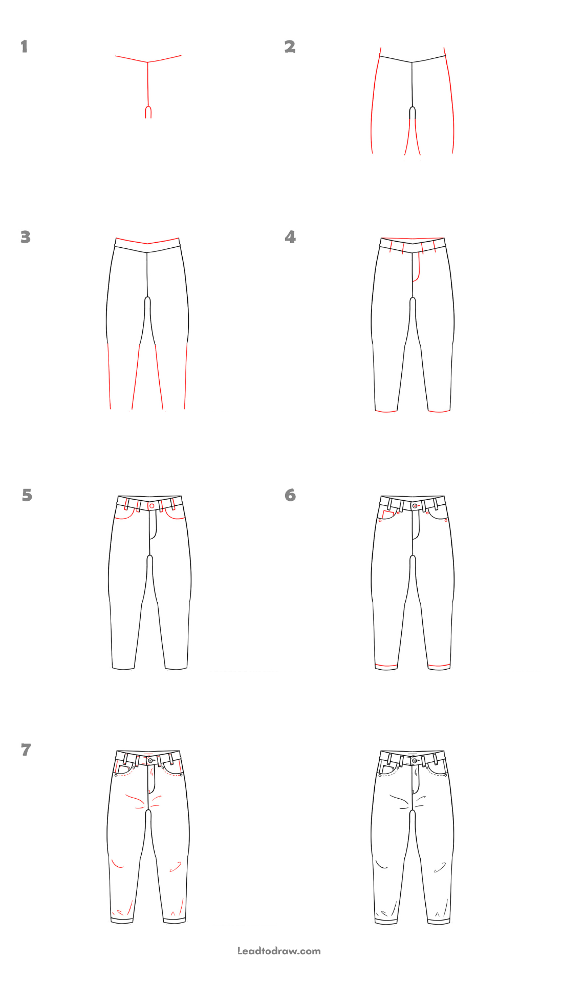 How to Draw Jeans