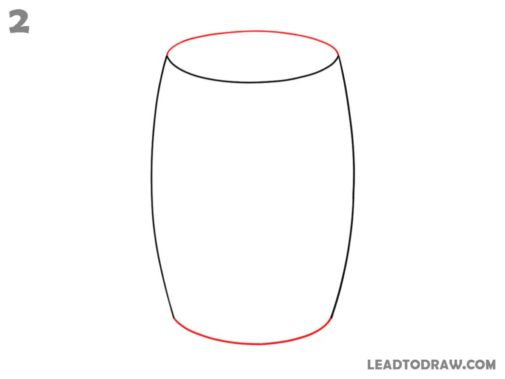how to draw a barrel