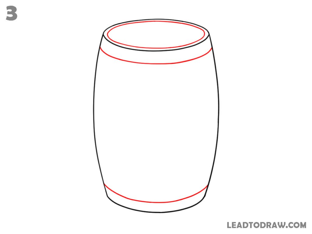 how to draw a barrel