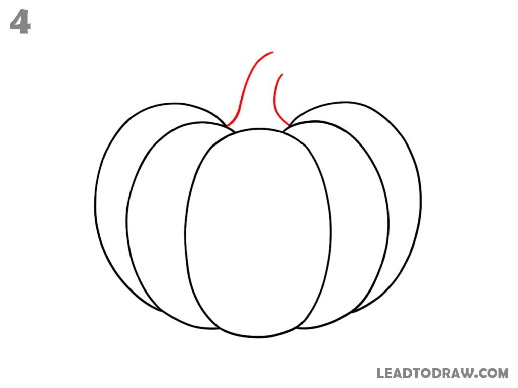 how to draw pumpkin easily