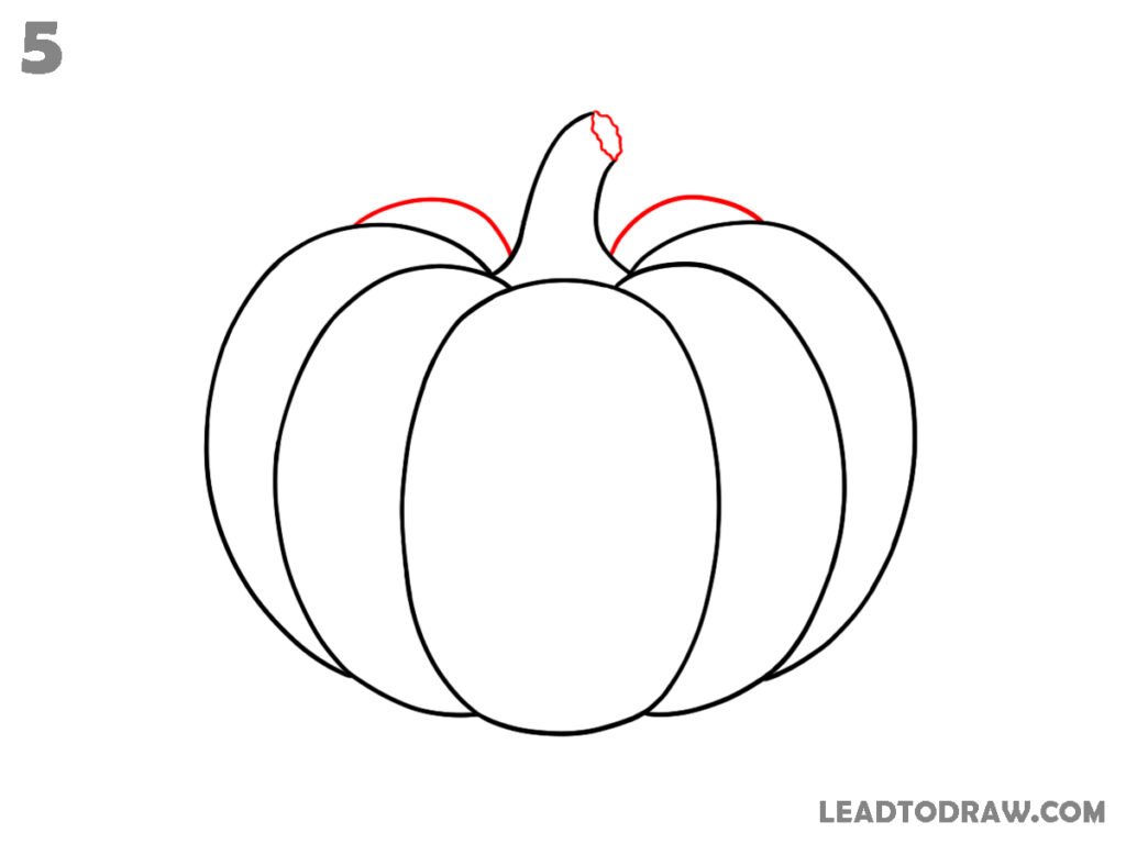 how to draw pumpkin easily